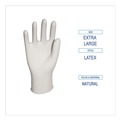 Disposable Gloves | Boardwalk BWK345XLBX 4.4 mil General-Purpose Powder-Free Latex Gloves - X-Large, Natural (100/Box) image number 5