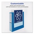 Office Jansan | Avery 17024 11 in. x 8.5 in. 1.5 in. Capacity 3-Rings Durable View Binder with DuraHinge and Slant Rings - Blue image number 5
