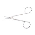 First Aid | First Aid Only FAE-6004 4.5 in. Long Scissors - Straight Nickel Handle image number 0