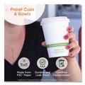 Cups and Lids | World Centric CUPA16 16 oz. Paper Hot Cups - White (1000/Carton) image number 2