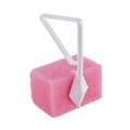 Odor Control | Boardwalk BWKB04BX 4 oz. Cherry Scent Toilet Bowl Para Deodorizer Block - Pink (12/Box) image number 0