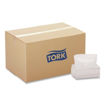 Tork 13.8 x 8.5 Multipurpose Paper Wiper - White (12/Carton)