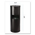 Paper & Dispensers | Gritt Commercial GRI509BLKRW 13.1 in. x 13.1 in. x 36 in. Dispenser and Wipes Starter Kit - Black (1-Kit) image number 4