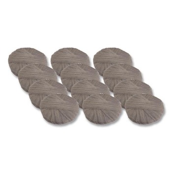GMT 20 in. Diameter Grade 3 Cleaning and Polishing Radial Steel Wool Pads - Gray (12/Carton)