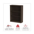  | Alera ALEVA634432ES 31.75 in. x 14 in. x 39.38 in. Valencia Series 3-Shelf Bookcase - Espresso image number 6