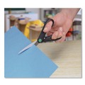 Office Jansan | Westcott 44218 7 in. Long 2.75 in. Cut Length KleenEarth Scissors - Straight Black Handle image number 6