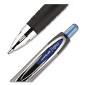 Office Jansan | uni-ball 33951 Medium 0.7 mm Blue Ink Signo 207 Gel Pen Retractable - Smoke/Black/Blue Barrel (1 Dozen) image number 1