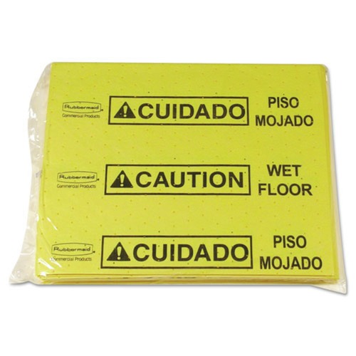  | Rubbermaid Commercial FG425300YEL 14 in. x 16.5 in. 12 oz. Over-The-Spill Pad Tablet (25/Pack) image number 0