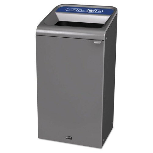 Trash Cans | Rubbermaid Commercial 1961622 23 Gallon Configure Mixed Indoor Recycling Waste Receptacle - Gray image number 0