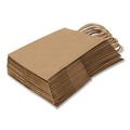 Food Service | Inteplast Group KRFTW10513 Get Reddi 10 in. x 5 in. x 13 in. No. 60 Basis Weight Twisted Rope Handles Pixie Size Paper Bags - Brown (250/Carton) image number 3