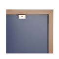 White Boards | Universal UNV43618 48 in. x 36 in. Deluxe Melamine Dry Erase Board - Melamine White Surface, Oak Fiberboard Frame image number 5