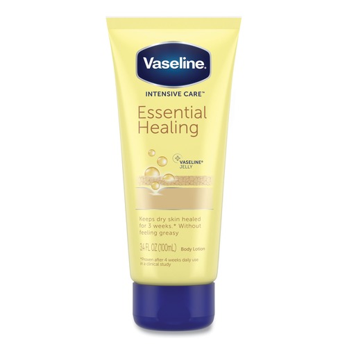 Cleaning & Janitorial Supplies | Vaseline 10305210044484 3.4 oz. Squeeze Tube Intensive Care Essential Healing Body Lotion image number 0