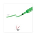 Office Jansan | Universal UNV08862 Chisel Tip Fluorescent Green Ink Green Barrel Desk Highlighters (1 Dozen) image number 7