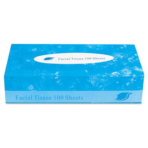 Paper Towels and Napkins | GEN GENFACIAL30100B 2-Ply Boxed Facial Tissue - White (100 Sheets/Box, 30 Boxes/Carton) image number 0