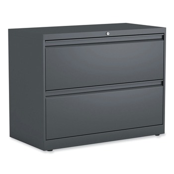 Alera 25487 Two-Drawer Lateral File Cabinet - Charcoal