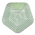 Cleaning & Janitorial Supplies | Boardwalk WCBX-P-010I010I-02-AAS80- 0.11 oz WCBasix Urinal Screen - Cucumber Twist Scent, Green (10/Box) image number 0