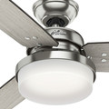 Ceiling Fans | Hunter 59459 60 in. Sentinel Brushed Nickel Ceiling Fan with Light and Handheld Remote image number 3