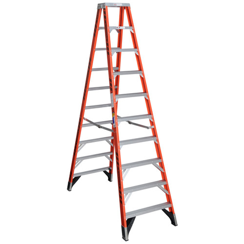 Ladders & Stools | Werner T7410 10 ft. Type IAA Fiberglass Twin Ladder image number 0