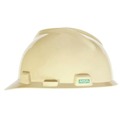 Hard Hats | MSA 495856 V-Gard Slotted Cap with Fas-Trac III Suspension - (Light Buff) image number 1