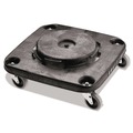 Hand Trucks | Rubbermaid Commercial FG353000BLA BRUTE Square 300 lbs. Capacity Trash Can Dolly - Black image number 0
