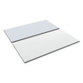Office Desks & Workstations | Alera ALETT6030WG Reversible 59-3/8 in. x 29-1/2 in. Rectangular Laminate Table Top - White/Gray image number 0