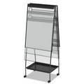 Office & Office Supplies | MasterVision EA49125016 29-1/2 in. x 74.88 White Surface Black Metal Frame Creation Station Dry Erase Board image number 5