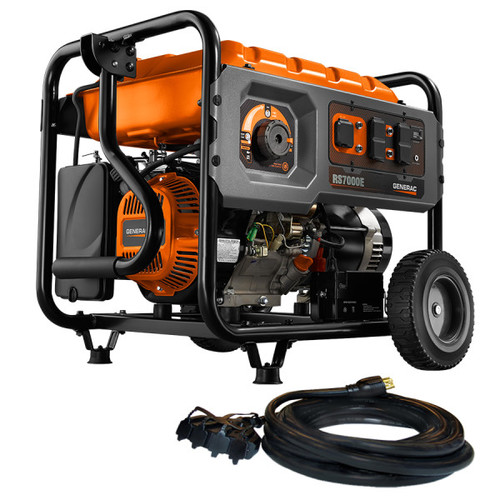 Portable Generators | Factory Reconditioned Generac 6673R 7,000 Watt Portable Generator with Electric Start image number 0