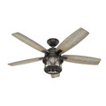 Ceiling Fans | Hunter 59420 52 in. Coral Bay Noble Bronze Ceiling Fan with Light and Integrated Control System-Handheld image number 0