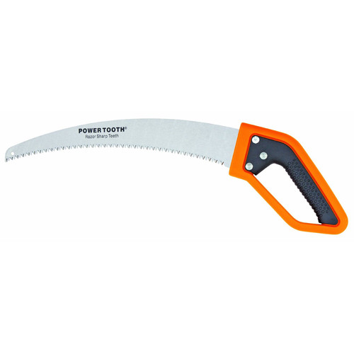 Hand Saws | Fiskars 393440 Power Tooth Softgrip D-Handle Saw, 15-in, Orange image number 0