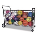 Office Filing Cabinets & Shelves | Champion Sports DSLX 24 in. x 59 in. x 37 in. 176 lb Capacity Double-Sided Lockable Ball Locker - Black image number 3