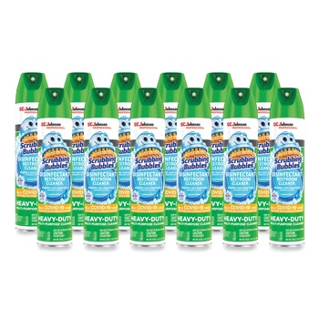 Scrubbing Bubbles 25-Ounce Disinfectant Restroom Cleaner II Spray - Rain Shower Scent (12/Carton)