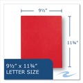 File Folders | Roaring Spring 54126 Accommodates (100) 11 in. x 8.5 in. Sheets Pocket Folder with Prongs - Red (250/Carton) image number 4