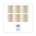 Paper Towels and Napkins | Boardwalk WPBWK32GREEN 8 in. x 800 ft. 1-Ply Green Xtra Roll Towels - Natural (6/Carton) image number 2