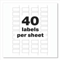 Office Jansan | Avery 60528 PermaTrack 0.75 in. x 1.5 in. Laser Printers Tamper-Evident Asset Tag Labels - White (320/Pack) image number 4