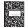 Office Jansan | Roaring Spring 77332 8.5 in. x 7 in. Sheets Wide/Legal Rule Marble Cover Composition Book - Black image number 0