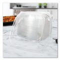 Bowls and Plates | Dart C2464BDL PresentaBowls Pro 8.5 in. x 8.5 in. x 0.5 in. Square Plastic Lids for 24 oz. to 32 oz. Bowls - Clear (252/Carton) image number 5