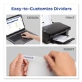  | Avery 11835 Big Tab 11 in. x 8.5 in. 5-Tab Insertable Plastic Dividers - Clear (1-Set) image number 7