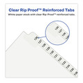 Office Jansan | Avery 01706 11 x 8.5 Allstate Style Preprinted Legal Exhibit Side 126 to 150 Tab Index Dividers - White (25-Pieces/Set) image number 1