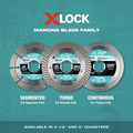 Makita E-12647 3-Piece X-LOCK 4-1/2 in. Diamond Blade Variety Pack for Masonry Cutting image number 6