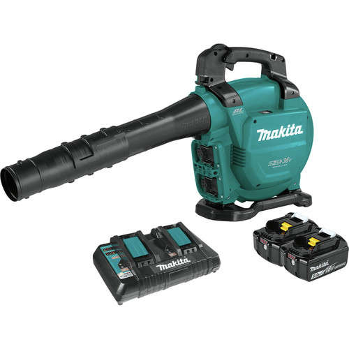 Handheld Blowers | Makita XBU04PT 18V X2 (36V) LXT Brushless Lithium-Ion Cordless Blower Kit with 2 Batteries (5 Ah) image number 0