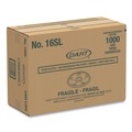 Food Trays, Containers, and Lids | Dart 16SL Plastic Straw-Slot Lid Fits 12 oz. to 24 oz. Hot/Cold Foam Cups - Translucent (1000/Carton) image number 0