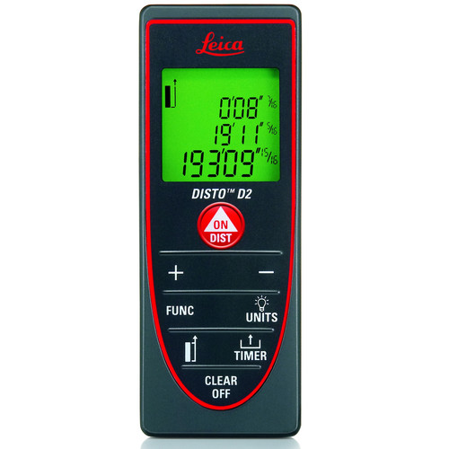 Laser Distance Measurers | Leica D2 DISTO Handheld Laser Distance Measurer (For Indoor Applications) image number 0
