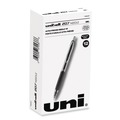 Pens | uni-ball 1736097 Signo 207 Medium 0.7 millimeter Retractable Needle Point Gel Pen - Black Ink/Clear/Black Barrel (1-Dozen) image number 0