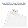 Office Jansan | Avery 82211 10-Tab "13-in 11 in. x 8.5 in. Allstate Style Preprinted Legal Exhibit Side Tab Index Dividers - White (25/Pack) image number 4