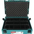 Storage Systems | Makita P-83696 MAKPAC Interlocking Case 3 Row Insert Tray with 6 Dividers and Foam Lid image number 5