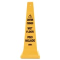Safety Equipment | Rubbermaid Commercial FG627677YEL 12.25 in. x 12.25 in. x 36 in. Multilingual Wet Floor Safety Cone image number 0