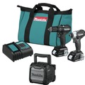 Combo Kits | Makita CX203SYBXRM 18V LXT Brushless Sub‑Compact Lithium‑Ion Cordless 2-Tool Combo Kit with Job Site Speaker (1.5 Ah) image number 0
