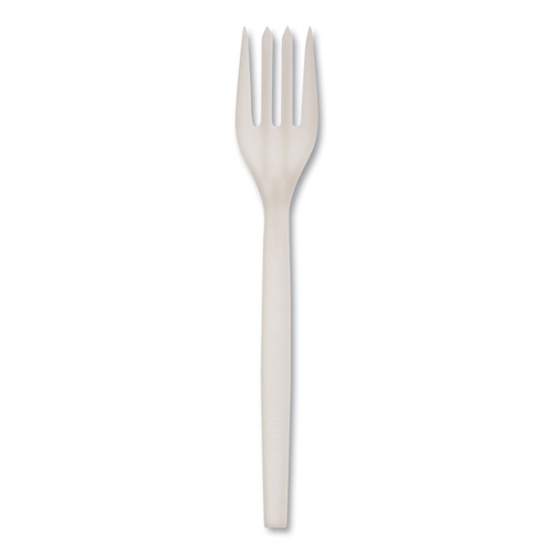 Early Labor Day Sale | WNA EPS002 7 in. EcoSense Renewable Plant Starch Cutlery Fork (1000/Carton) image number 0