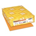 Office Jansan | Astrobrights 22851 65 lbs. 8.5 in. x 11 in. Colored Cardstock - Cosmic Orange (250/Pack) image number 0
