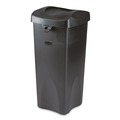 Trash & Waste Bins | Rubbermaid Commercial FG268988BLA Untouchable 16 in. Square Swing Top Lid - Black image number 5